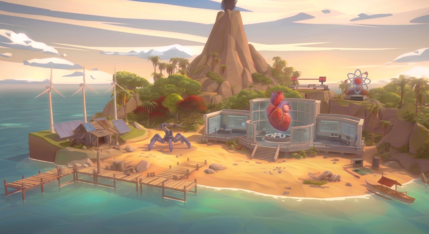 Science-land: the central island of proLabsXR, the gateway to every lab