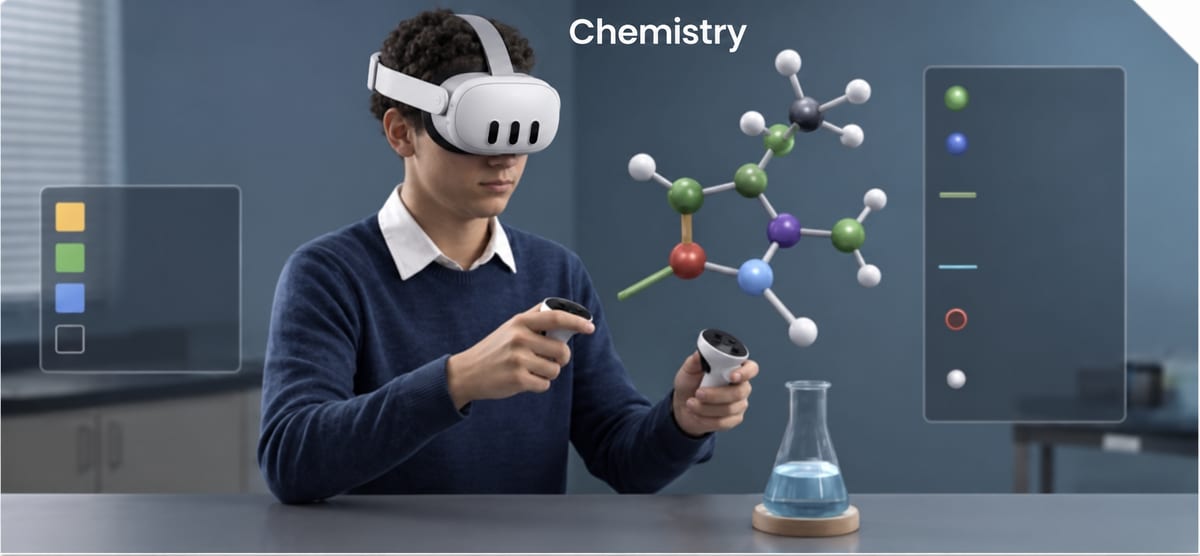 Virtual chemistry lab in proLabsXR