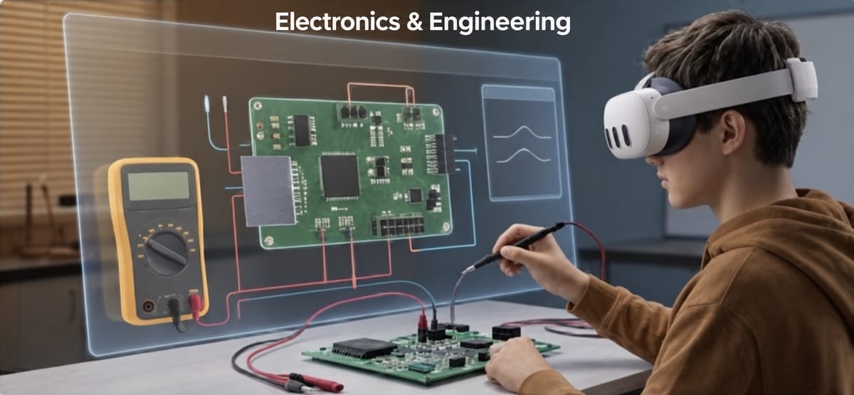 Virtual electronics and engineering lab in proLabsXR