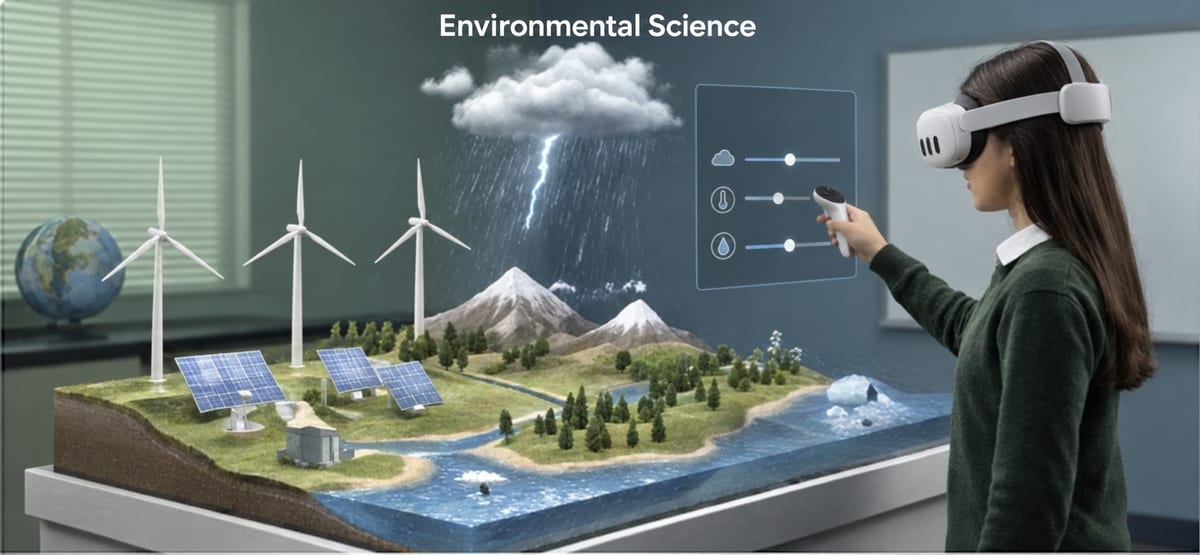 Virtual environmental science lab in proLabsXR